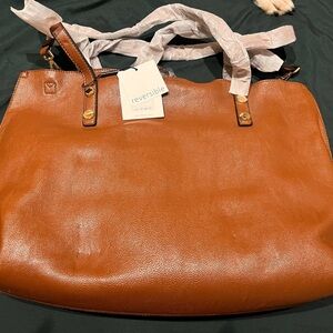 Calvin Klein Brown Leather Tote